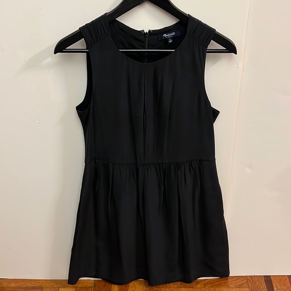 Madewell Sleeveless Dress in Black